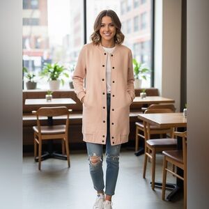 Willi Smith Women's Blush Bomber Jacket